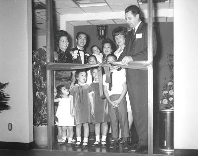 Fong family at opening of restaurant.