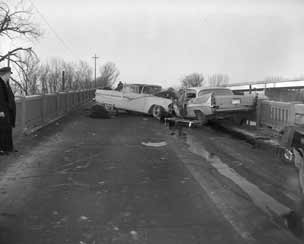 Two finned tuna boats meet on a bridge and get smashed up badly.
