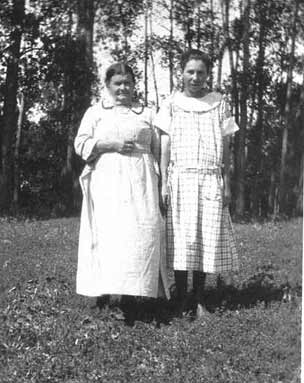 Standing with the Sister in the pasture.